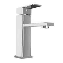GRIFOS CENTER - Mezclador Monocontrol Lavamanos Torre Baja Cuello Recto