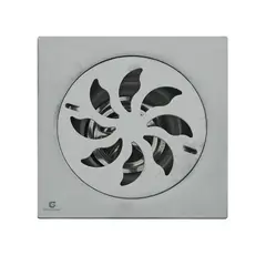 GRIFOS CENTER - Rejilla de Piso Cuadrada 10cm Wing Acero