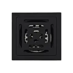 GRIFOS CENTER - Rejilla de Piso Cuadrada 10x10cm Brick Black