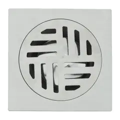 GRIFOS CENTER - Rejilla Piso 10x10cm Antiolor Acero