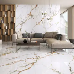 ATTMOSFERAS - Piso Porcelanato Calacatta Wild 120x240 Brillante Rectificado Cj/X 2,88 M2