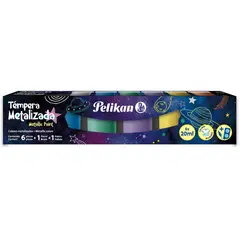 PELIKAN - Témpera Metalizada X 6unds 20 ml Colores Surtidos
