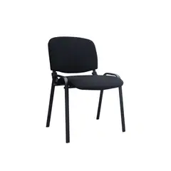 undefined - Silla Interlocutora Isósceles sin Brazos Paño Negro