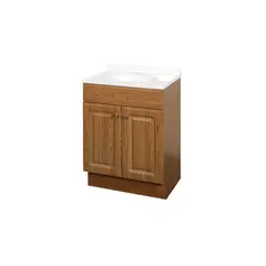 ZENNA HOME - Tocador de Baño Combinado Elevado Panel Roble de 60.96 cm