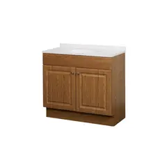 ZENNA HOME - Tocador de Baño Combinado Elevado Panel Roble de 91.44 cm