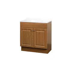 ZENNA HOME - Tocador de Baño Combinado Elevado Panel Roble de 76.20 cm