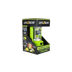 undefined - Linterna Recargable LifeGear 41-3992 LED con Power Bank y Carga USB 2200 Lúmenes