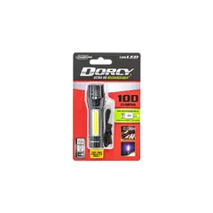 DORCY INTERNACIONAL - Linterna Recargable Dorcy 41-4380 LED con Luz de Área y Carga USB 100 Lúmenes