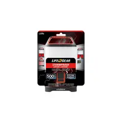 LIFEGEAR - Linterna LED Plegable con Carga USB 500 Lúmenes