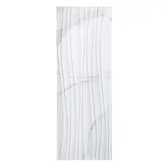 ATTMOSFERAS - Ceramica Pared Calacatta 30x90 Brillante Relieve Wave Cj/X 1,08 M2