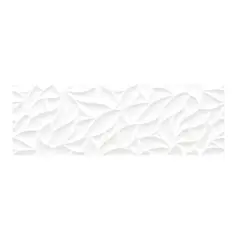 ATTMOSFERAS - Ceramica Pared Majestic Bianco 30x90 Relieve Leaf Cj/X 1,08 M2
