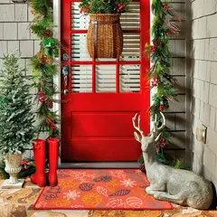 CUPERZ - Tapete Navidad 50X80 Figuras Salmon