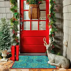 CUPERZ - Tapete Navidad 50X80 Arboles Verde