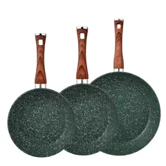 BERGNER - Set X3 Sartenes 18+22+26Cm Aluminio Forjado Vida