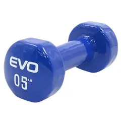 EVOLUTION FITNESS - Mancuerna De Vinilo 5Lb Evo