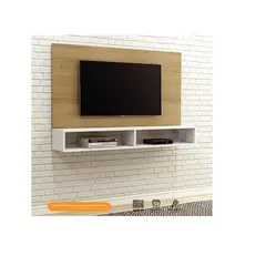 MULTIMOVEIS - Panel para TV Natural Satinado / Blanco Premium