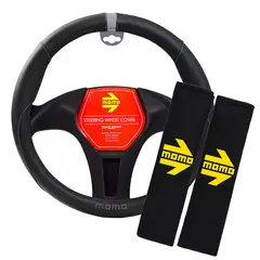 MOMO - Kit Cubre Volante + Almohadillas Cubre Cinturón