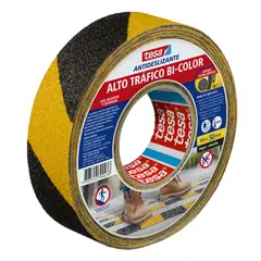 TESA - Cinta Antideslizante Alto Trafico Bicolor 18Mx50Mm