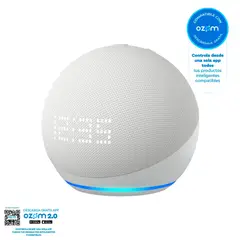 AMAZON - Echo Dot 5Ta Gen Altavoz Inteligente Alexa Y Reloj Blanco