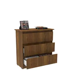 MODUOFI - Cómoda Derna 82.5x80x40.3cm Caramello Blanco