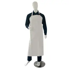 undefined - Delantal Impermeable Blanco Pvc - Largo