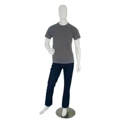 DQ - Camiseta Cuello Redondo Manga Corta Gris _ T-Smlgrts