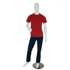 DQ - Camiseta Cuello Redondo Manga Corta Roja _ T-Smlrjts