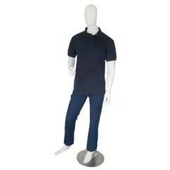 DQ - Camiseta Tipo Polo Manga Corta Azul Oscuro _ Pmcazts