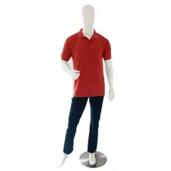 DQ - Camiseta Tipo Polo Manga Corta Roja _ Pmcrjts