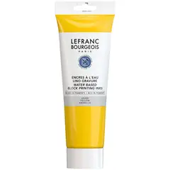 LEFRANC - Tinta Para Grabado Linoleo Agua 250ml Rf218 Amarillo