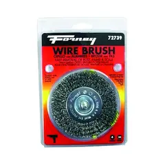FORNEY INDUSTRIES - Cepillo Circular de Alambre Ondulado Grueso de 10.16 cm X 0.30 mm
