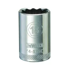 DEWALT - Dado de 12 Puntos de 18 mm con Mando de 1/2 Pulgadas