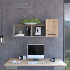 JUST HOME COLLECTION - Repisa Newport Duna+gris 488.5x122x29.5 cm