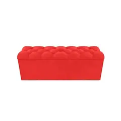 MAGIC CLASS - Puff Baúl Zapatero Shoes Diamond 120X40X50 Rojo