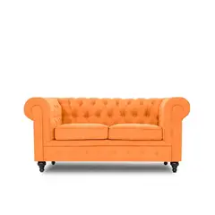 MAGIC CLASS - Sofá Moderno Chester 180X90X80 Naranja