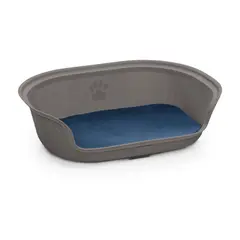 RIMAX - Cama Para Mascotas Ovalada 78x56x22cm Grande Mocca