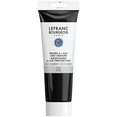 LEFRANC - Tinta Para Grabado Linoleo Agua 250ml Rf227 Negro