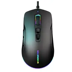 MONSTER - Mouse Gamer RGB Gaming Kmh5-Mbk