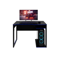 BONNO - Escritorio Gamer Oficina Thonet 74.5X105X60 Negro/Azul