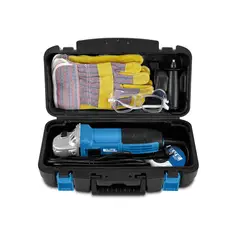 ELITE - Kit Pulidora 4 1/2 Pulgadas 800W 11000RPM Estuche Gafas Guantes