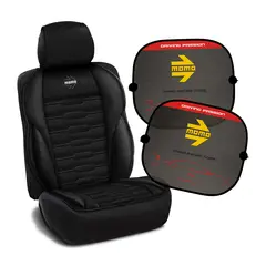 MOMO - Kit Cojin Respaldo Asiento Carro + Parasol Uv
