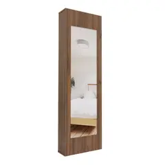 JUST HOME COLLECTION - Zapatero Espejo Burdeos 156x47.6x17.3cm Gales Negro