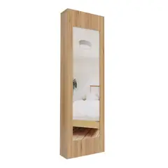 JUST HOME COLLECTION - Zapatero Espejo Burdeos 156x47.6x17.3cm Duna Blanco