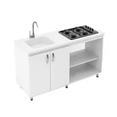 FIRPLAK - Kit Rh Cocina 150 Bco-Mbl Inferior Vive Blanco