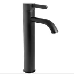 STYLOS EN BRONCE - Grifo Monocontrol Lavamanos Alto Alfil Curvo Negro