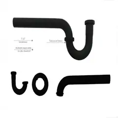 STYLOS EN BRONCE - Sifón P Acero/bronce Lavamanos (1" ¼)