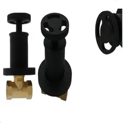 STYLOS EN BRONCE - Manija Para Ducha Industry Negra