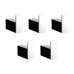 INKORPORAR - Set X 5 Accesorios baño perchero Grazia Cromo
