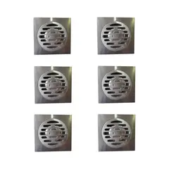 INKORPORAR - Set Rejillas de Piso Cuadradas x 6 Unidades