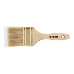TRUPER - Brocha de 3'' Con Cerdas Sintéticas y Mango de Madera